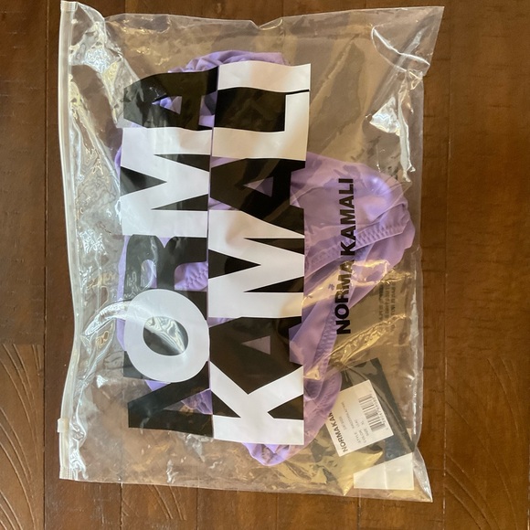 Norma Kamali Slinky Marissa One Piece Size XL in Purple NWT - Picture 10 of 11